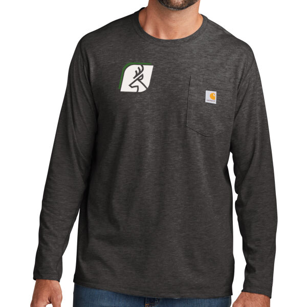 Carhartt Force Long Sleeve Pocket T Shirt - Printed Logo Thumbnail